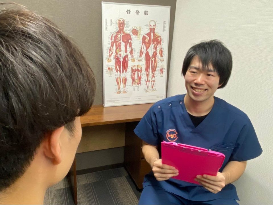 説明中の写真